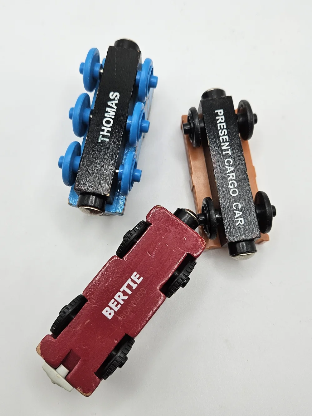 Thomas the Train Wooden Railway Set Thomas Bertie Bus Present Cargo Car Train